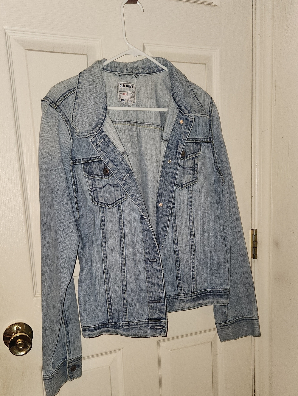 Old Navy Light Wash Blue Denim Jacket for Women